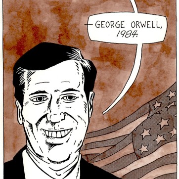 “Portrait of a Senator from the state of Pennsylvania" Ink on paper, 2004.