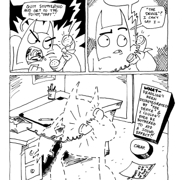 For one of my turns on the Deadline jam comic I produced a 24-hour comic; June 2000.