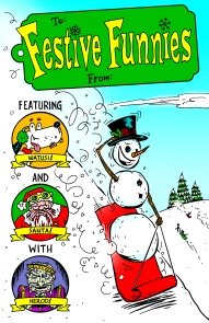 Festive Funnies No. 1 cover art by Dale Martin